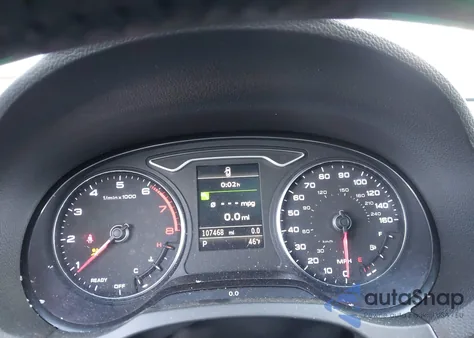 2016 Audi A3 2.0T Premium z USA, uszkodzony, nr VIN WAUJ8GFF6G1005612